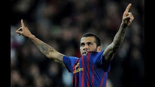 Dani Alves vs Real Madrid 25012012 1112 HD 1080i [upl. by Oiretule]