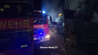 🔥 Großbrand auf Gutshof bei Wendlingen 🔥  🚒 Feuerwehr mit über 150 Einsatzkräften  shorts [upl. by Sadella522]