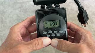 Unboxing 7 day digital dual outlet outdoor timer [upl. by Modesty]