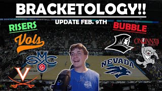 MARCH MADNESS BRACKETOLOGY UPDATE February 9th Bracketology with Dannyology [upl. by Nanreit]