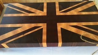 robert made it Union Jack end grain cutting boards [upl. by Ytsirhk]