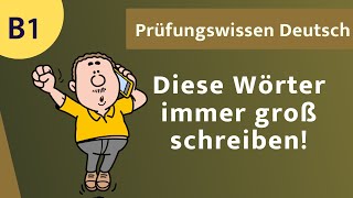 Großschreibung kinderleicht ⭐️⭐️⭐️ Rechtschreibfehler vermeiden B1 [upl. by Nyrak873]