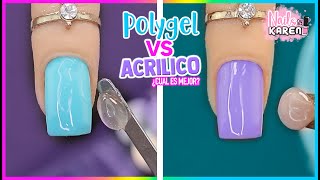 Diferencias ENTRE POLYGEL VS ACRÍLICO  Cuál es mejor [upl. by Aseefan725]