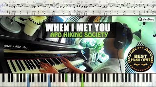 ♪ When I Met You  APO Piano Cover Instrumental Tutorial Guide [upl. by Ragg]