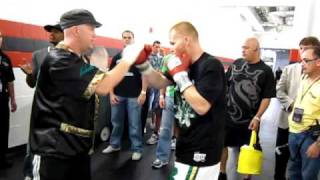 Patrick quotPaddyquot Farrell right before his fight at the Prudential Center 071610 [upl. by Shah]