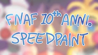 fnaf 10th anniversary  speedpaint [upl. by Oicirbaf]