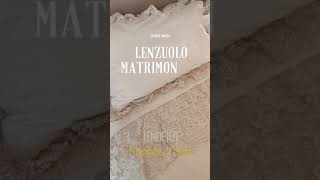 Lenzuolo matrimoniale e 2 federe in percalle con pizzo Provenza Rosè [upl. by Ggerc]