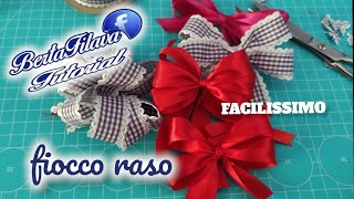 TUTORIAL FIOCCHI VELOCI IN NASTRO E RASO [upl. by Amabelle]