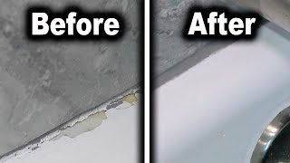 How to Fix Peeling Tub Finish  Sink  Toilet  Porcelain Repair [upl. by Aliemaj]