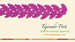 Cenefa para aplicar tejida en crochet  2 [upl. by Tad]