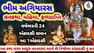 Bhim agiyaras vrat katha।। નિર્જળા એકાદશી  ભીમ અગિયારસ  વ્રતકથા મહાત્મ્ય।। નિર્જળા એકાદશી 2024 [upl. by Ainekahs]