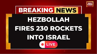 IsraelIran War LIVE Updates Hezbollah Fires Over 230 Rockets Into Israel Israel To Retaliate [upl. by Adnalohs897]