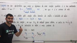 Cálculo estequiométrico Forma EFICIENTE de resolver exercício c limitante e excesso pro ENEM [upl. by Katya]