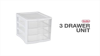 Sterilite 3 Drawer Unit [upl. by Anirehtak620]