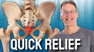 Quick Relief For Tail Bone Pain Coccydynia [upl. by Arri344]