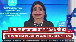 Terbatabata Jubir PM Netanyahu Keceplosan Mengaku Menarget Warga Sipil Gaza [upl. by Maite563]