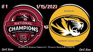 1 South Carolina Gamecock Womens Basketball vs Missouri Womens BB   Full Game  11523  HD [upl. by Fulmer]