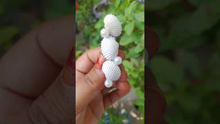 Sea Shell Craft 😱 shorts seashell hairclip diyhairaccessories diy craft motivation art [upl. by Nnairak]