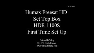 How to set up a Freesat Humax HDR 1100s Set Top Box [upl. by Soinotna]