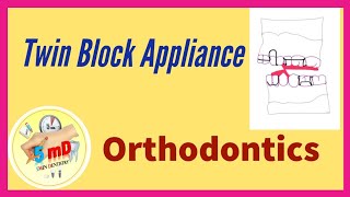 Twin Block Appliance  Orthodontics easy dental lecture  5minDentistry [upl. by Leind]