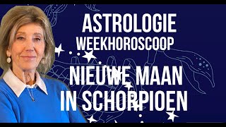 ASTROLOGIE WEEKHOROSCOOP 26 OKTOBER2 NOVEMBER 2024 1 NOVEMBER STAAT DE NIEUWE MAAN IN SCHORPIOEN [upl. by Araf]