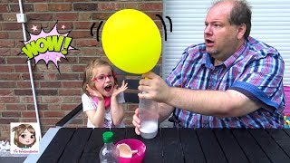 BALLON EXPERIMENT 🎈 Luftballon ohne Helium aufblasen und zum Fliegen bringen 🎈 Balloon Blow Up [upl. by Leland]