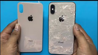 iPhone XS back glass replacement  iPhone XS glass replacement😱 How to change back glass iPhone XS [upl. by Eilesor139]