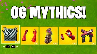 VAULTED ITEMS MAP CODE in Fortnite Creative OG MYTHICS [upl. by Malvina]