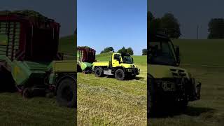 AgrarUnimog U 535 im Einsatz🤩 shorts mercedes [upl. by Senalda]