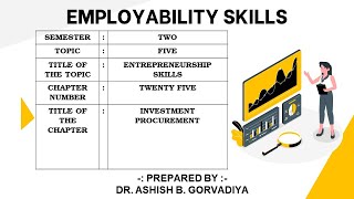 AKASH ES SEM 2 Module 5 Ch 25 Investment Procurement [upl. by Dugald]