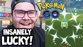 SHINY BULBASAUR MADNESS I GOT SO MANY  Pokémon GO Shiny Bulbasaur Community Day [upl. by Charie]