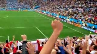 Football World Cup 2014 Brazil  England National Anthem vs Uruguay  Live Sao Paulo [upl. by Nebra]