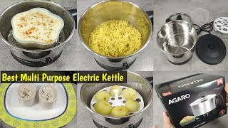 Best Electric kettle l Electric kettle uses amp recipes l Agaro esteem multi kettle 12 lit review l [upl. by Perry]