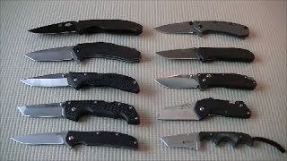 EDC Knife Collection and Comparison Budget Friendly Folding Knives [upl. by Ayal]