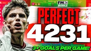 Perfect FM24 Mobile Tataic  4231 3 goals per game [upl. by Jenna]