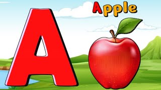 A for apple  alphabet song for kindergarten  nursery video  phonics song chips kids tv [upl. by Arihat728]