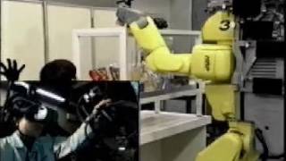 Telexistence in Humanoid Biped Robot 2000 [upl. by Garap425]