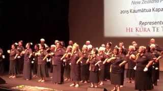 Taranaki ki te Tonga singing Te Kupu a Tāwhiao at the Kaumātua Kapa Haka Celebrations [upl. by Latif775]