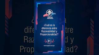 ¿Cuál es la diferencia entre razonabilidad y propocionalidad Short 74 Preg51 [upl. by Infield]