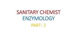 SANITARY CHEMIST  KWA  ENZYMOLOGY  PART 3  MCQ ENZYME KINETICS AND INHIBITON [upl. by Ellevehs]