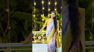 Minnale ❤️ saree poses diwali viralreels love trending traditional itsmedivya family style [upl. by Itsym]