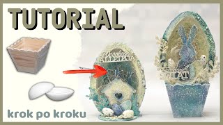 Stroik wielkanocny mixmedia  DIY tutorial [upl. by Biddie]