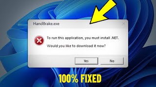 To run this application you must install NET in Windows 11  1087  How To Fix Install net Error [upl. by Ninos]