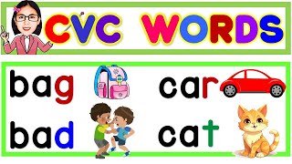 STEPBYSTEP READING GUIDE FOR KIDS  LEARN TO READ  SHORT A SOUND  CVC WORDS  TEACHER AYA [upl. by Einneg]