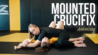 Americana and Straight Armbar from the Mounted Crucifix position [upl. by Sibyl110]