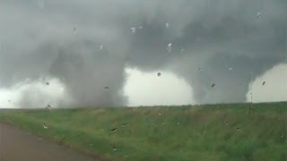 INSANE Nebraska Twin Tornadoes Pilger Nebraska 61614 [upl. by Ahsiekel]