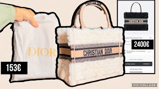 Dior Shearling Book Tote Bag  Firstbagsru  Deutsch Review [upl. by Arathorn]