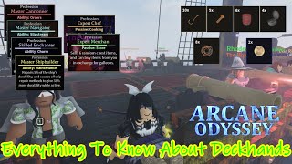 Advanced Guide For Deckhands Arcane Odyssey [upl. by Melda]