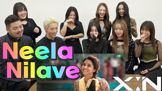 Kpop Malayali Idol reacts to lovely Malayalam MV💘xinofficial Neela Nilave XIN AOORA [upl. by Kopple484]