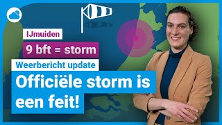 Weerbericht update officieel eerste storm van 2022 [upl. by Rudman]